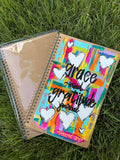 Hand painted journal. Grace and Gratitude